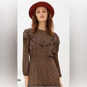 Mango Lozano Long Sleeve Mini Dress